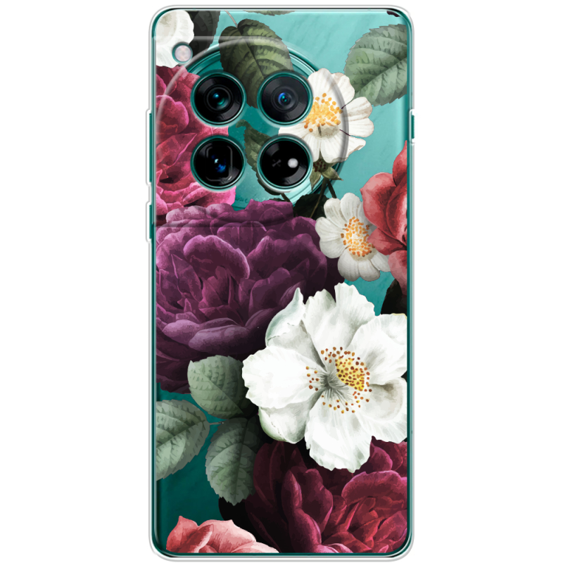 Прозорий чохол BoxFace OnePlus 12 Floral Dark Dreams
