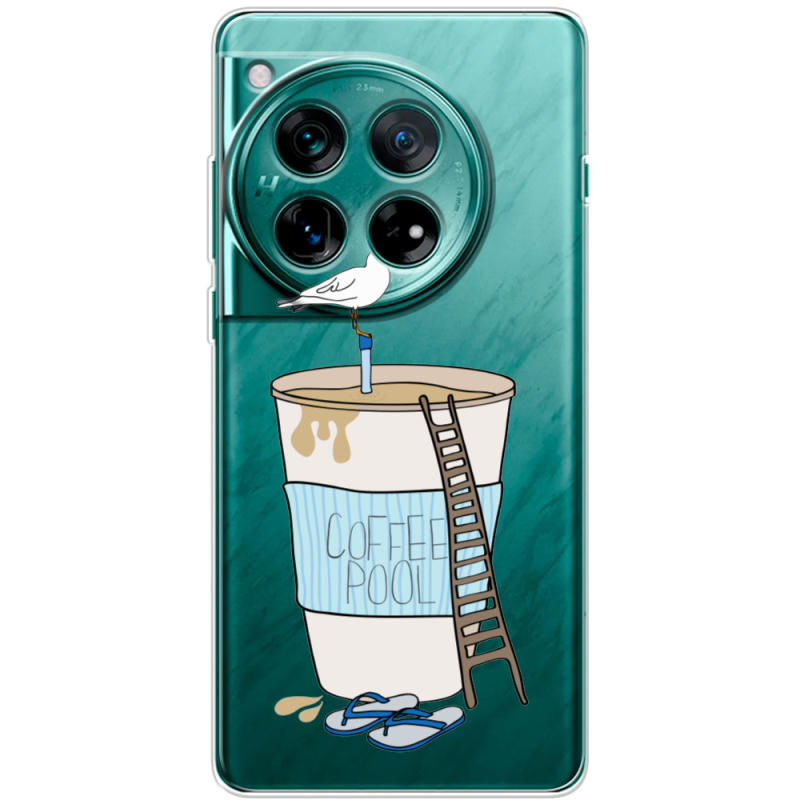 Прозорий чохол BoxFace OnePlus 12 Segull in Cofee Pool