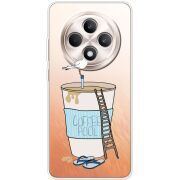 Прозорий чохол BoxFace OPPO Reno 12 F Segull in Cofee Pool