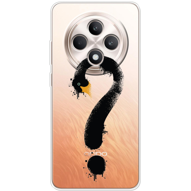 Прозорий чохол BoxFace OPPO Reno 12 F Swan question