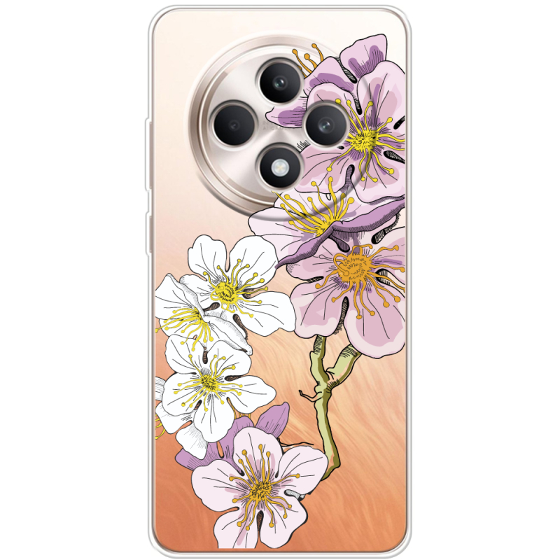Прозорий чохол BoxFace OPPO Reno 12 F Cherry Blossom