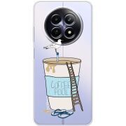 Прозорий чохол BoxFace Realme 12 5G Segull in Cofee Pool
