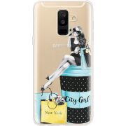 Прозрачный чехол Uprint Samsung A605 Galaxy A6 Plus 2018 City Girl