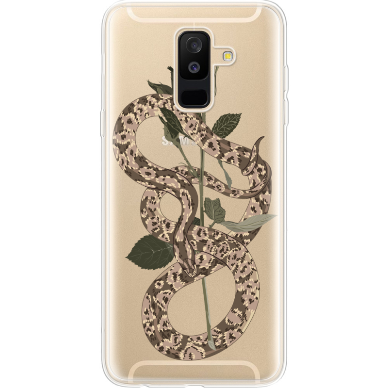 Прозрачный чехол Uprint Samsung A605 Galaxy A6 Plus 2018 Glamor Snake