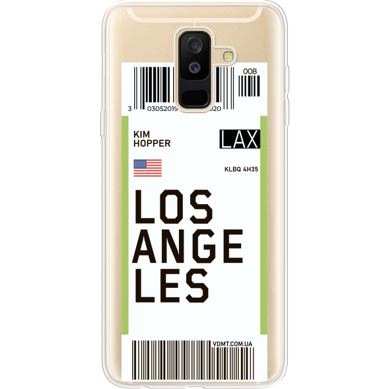 Прозрачный чехол Uprint Samsung A605 Galaxy A6 Plus 2018 Ticket Los Angeles