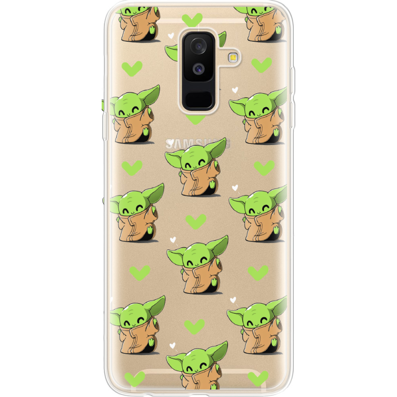 Прозрачный чехол Uprint Samsung A605 Galaxy A6 Plus 2018 Pattern Baby Yoda