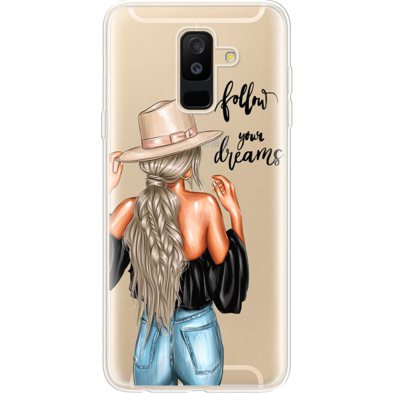 Прозрачный чехол Uprint Samsung A605 Galaxy A6 Plus 2018 Follow Your Dreams