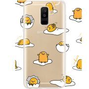 Прозрачный чехол Uprint Samsung A605 Galaxy A6 Plus 2018 Gudetama