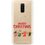 Прозрачный чехол Uprint Samsung A605 Galaxy A6 Plus 2018 Merry Christmas