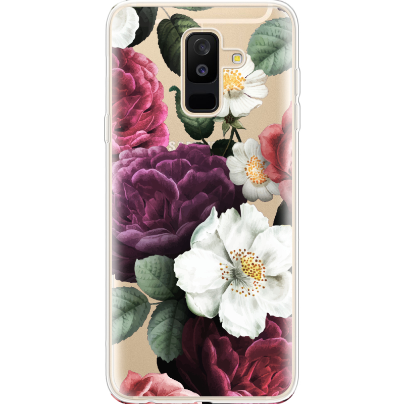Прозрачный чехол Uprint Samsung A605 Galaxy A6 Plus 2018 Floral Dark Dreams