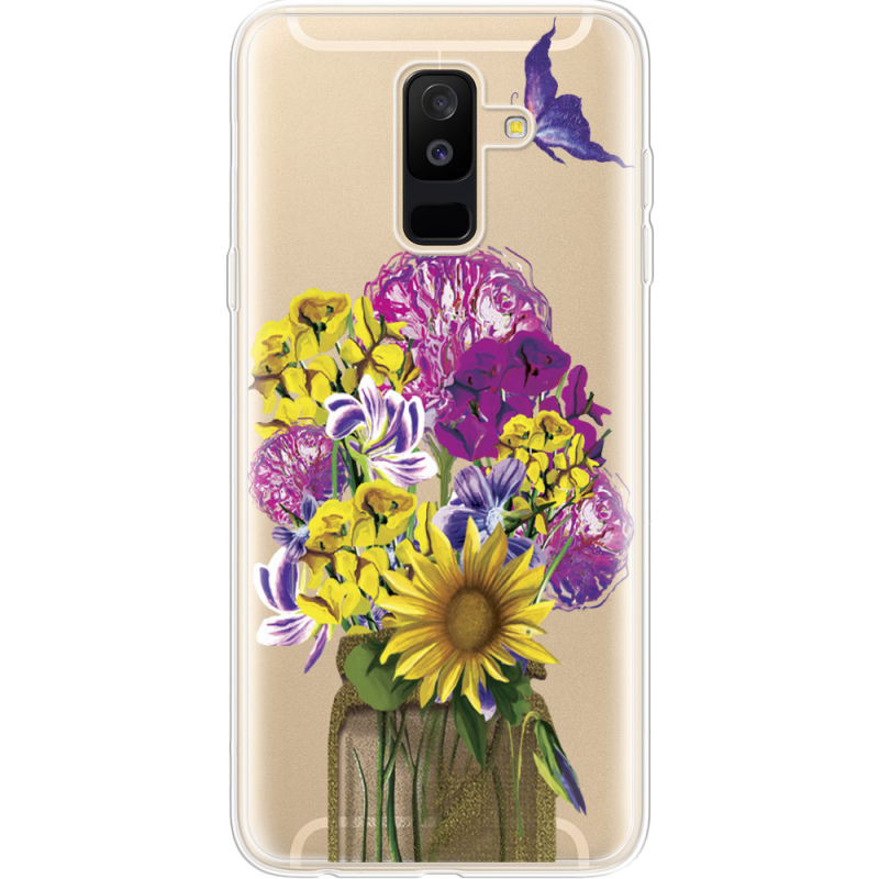 Прозрачный чехол Uprint Samsung A605 Galaxy A6 Plus 2018 My Bouquet