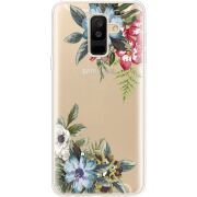 Прозрачный чехол Uprint Samsung A605 Galaxy A6 Plus 2018 Floral