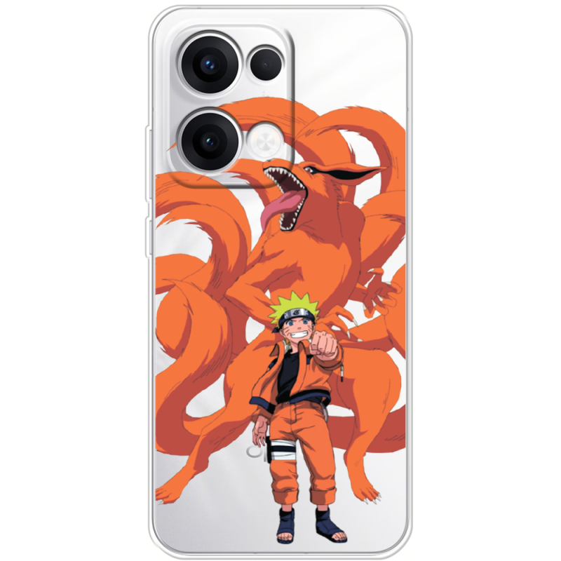Прозорий чохол BoxFace OPPO Reno 13 5G Naruto and Kurama