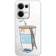 Прозорий чохол BoxFace OPPO Reno 13 5G Segull in Cofee Pool