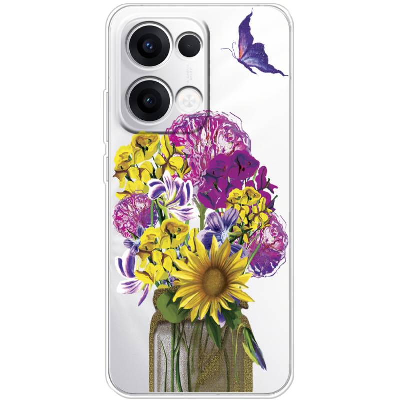 Прозорий чохол BoxFace OPPO Reno 13 5G My Bouquet