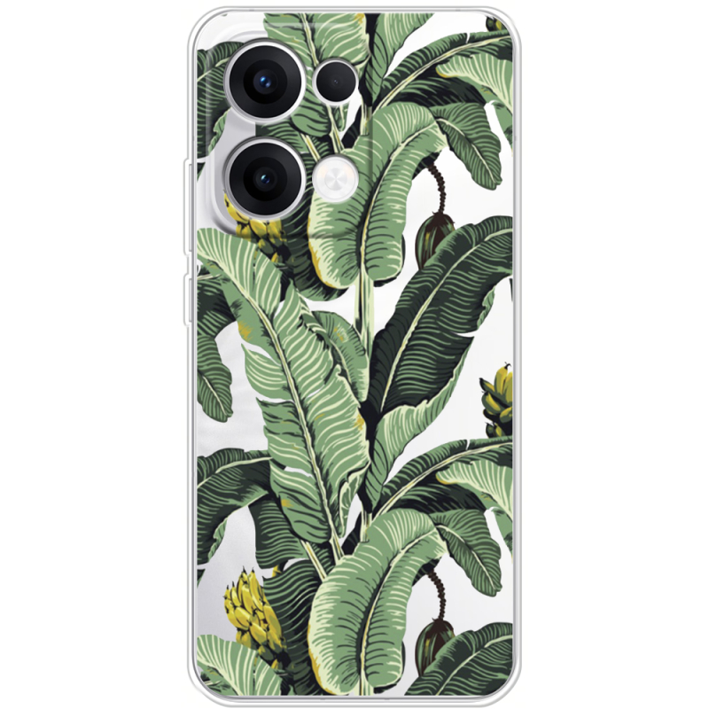 Прозорий чохол BoxFace OPPO Reno 13 5G Banana Leaves