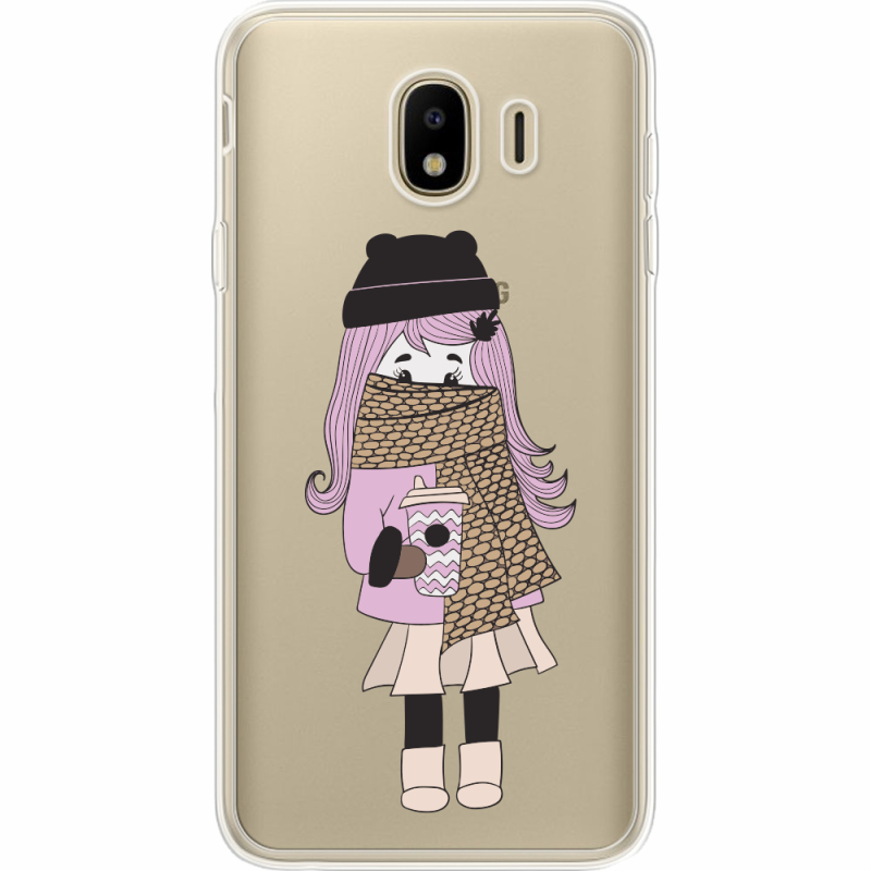 Прозрачный чехол Uprint Samsung J400 Galaxy J4 2018 Winter Morning Girl