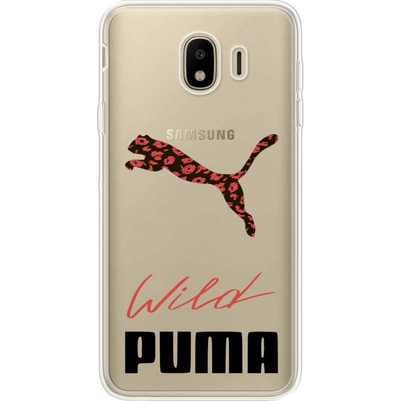 Прозрачный чехол Uprint Samsung J400 Galaxy J4 2018 Wild Cat