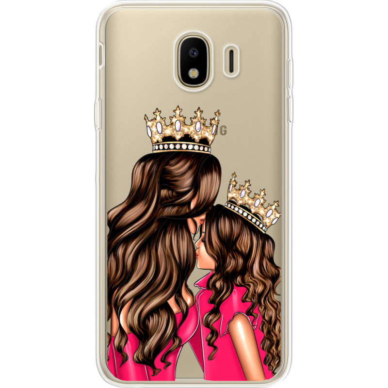 Прозрачный чехол Uprint Samsung J400 Galaxy J4 2018 Queen and Princess