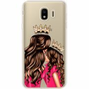 Прозрачный чехол Uprint Samsung J400 Galaxy J4 2018 Queen and Princess