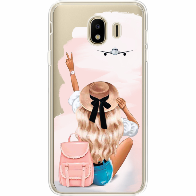 Прозрачный чехол Uprint Samsung J400 Galaxy J4 2018 Travel Girl