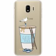 Прозрачный чехол Uprint Samsung J400 Galaxy J4 2018 Segull in Cofee Pool