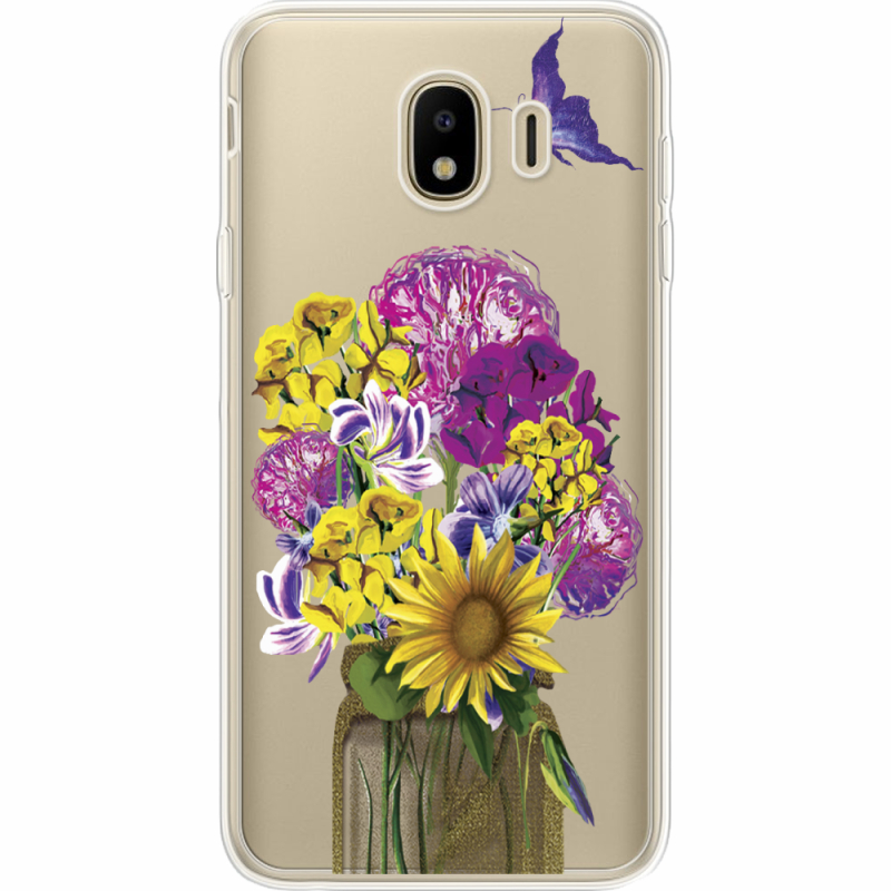 Прозрачный чехол Uprint Samsung J400 Galaxy J4 2018 My Bouquet