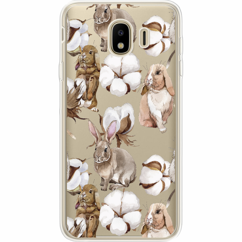 Прозрачный чехол Uprint Samsung J400 Galaxy J4 2018 Cotton and Rabbits