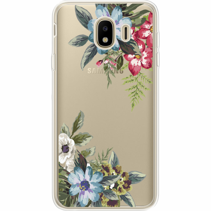 Прозрачный чехол Uprint Samsung J400 Galaxy J4 2018 Floral