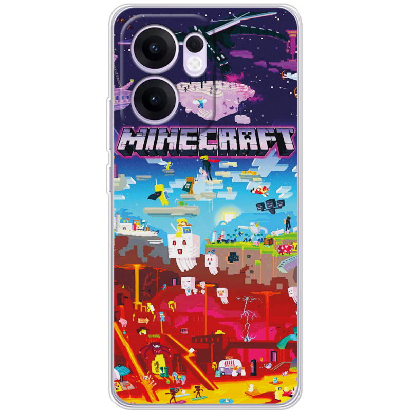 Чохол BoxFace OPPO Reno 13 F Minecraft World Beyond
