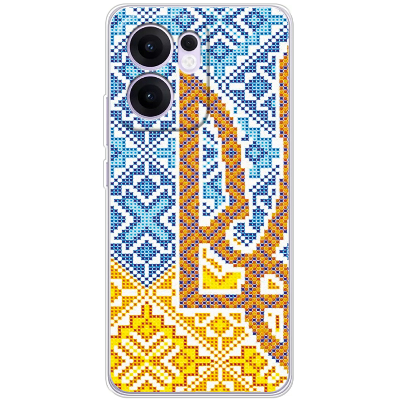 Чохол BoxFace OPPO Reno 13 F Тризуб Вишивка