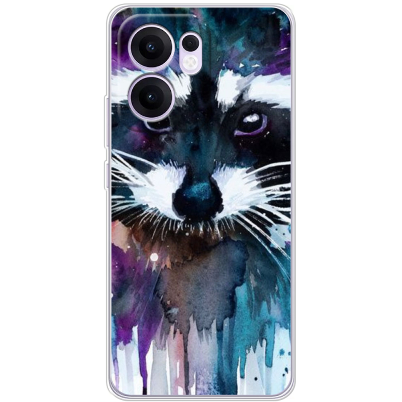 Чохол BoxFace OPPO Reno 13 F Акварельный енот
