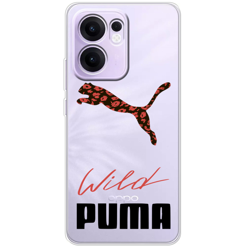 Прозорий чохол BoxFace OPPO Reno 13 F Wild Cat