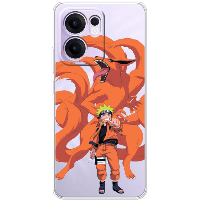 Прозорий чохол BoxFace OPPO Reno 13 F Naruto and Kurama
