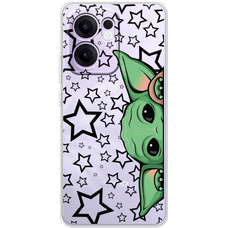 Прозорий чохол BoxFace OPPO Reno 13 F Baby Yoda