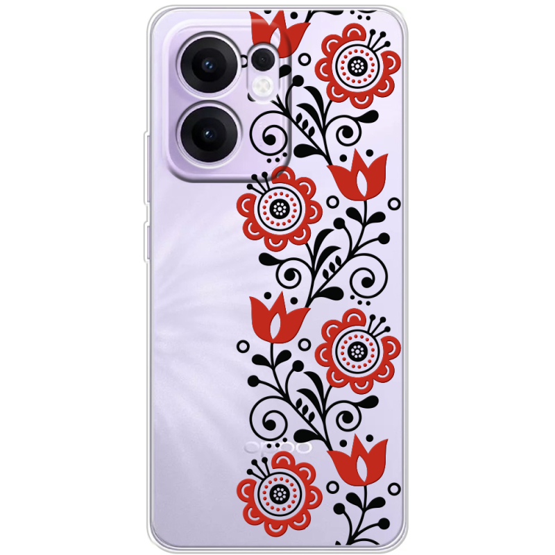 Прозорий чохол BoxFace OPPO Reno 13 F Ethno Ornament