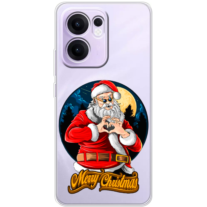 Прозорий чохол BoxFace OPPO Reno 13 F Cool Santa