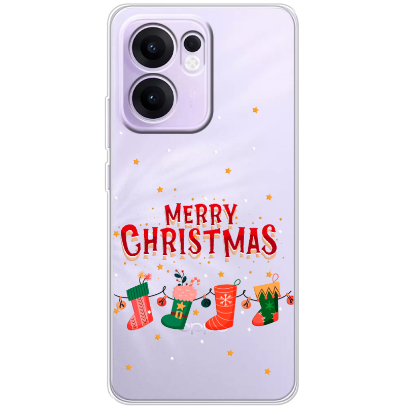 Прозорий чохол BoxFace OPPO Reno 13 F Merry Christmas