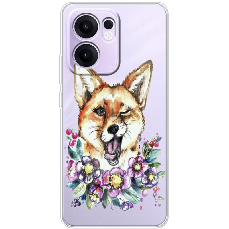 Прозорий чохол BoxFace OPPO Reno 13 F Winking Fox