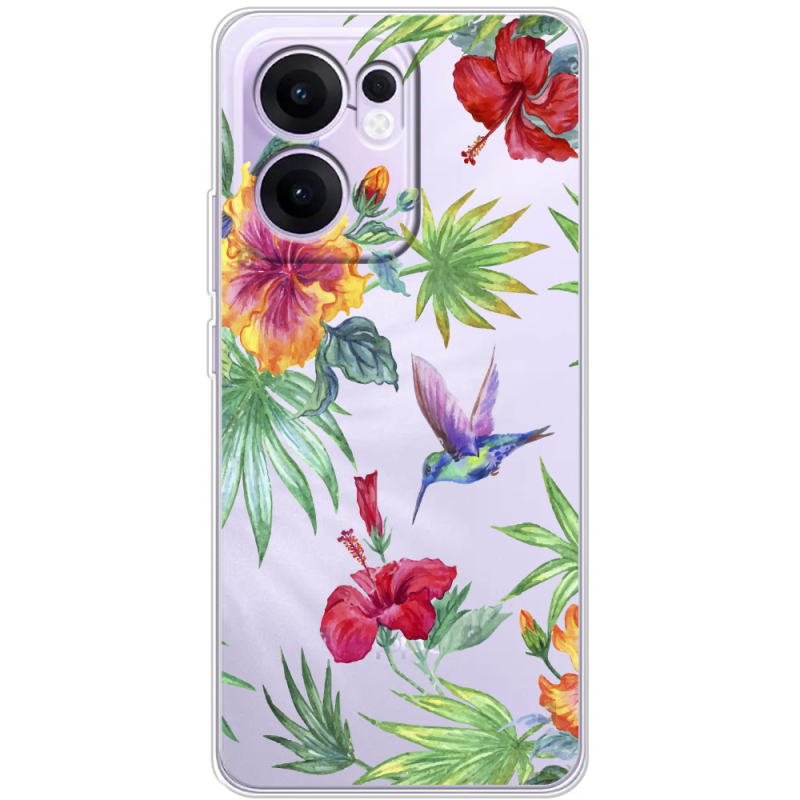 Прозорий чохол BoxFace OPPO Reno 13 F Tropical