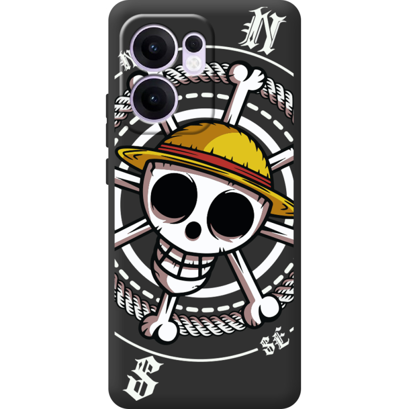 Чорний чохол BoxFace OPPO Reno 13 F One Piece Компас