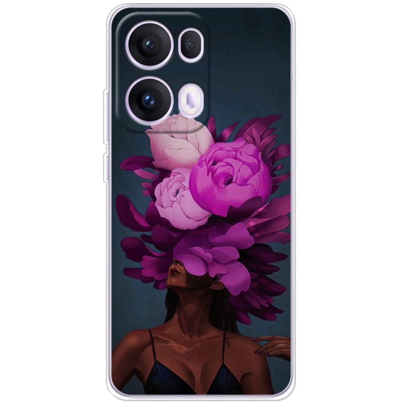 Чохол BoxFace OPPO Reno 13 Pro 5G Exquisite Purple Flowers