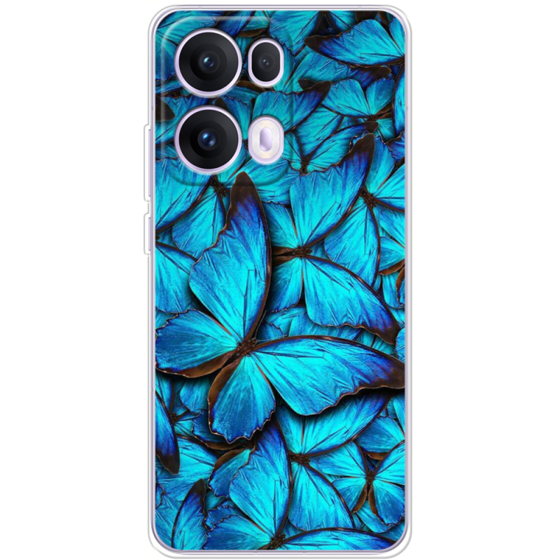 Чохол BoxFace OPPO Reno 13 Pro 5G лазурные бабочки