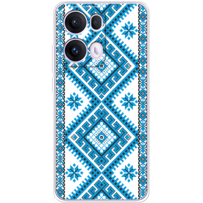 Чохол BoxFace OPPO Reno 13 Pro 5G Блакитний Орнамент