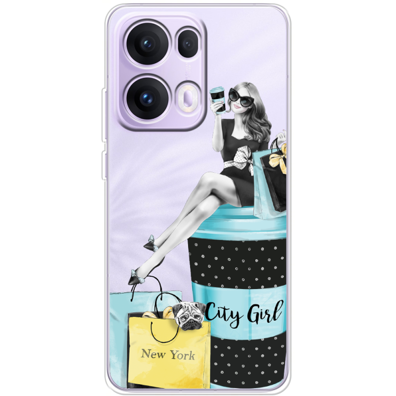 Прозорий чохол BoxFace OPPO Reno 13 Pro 5G City Girl