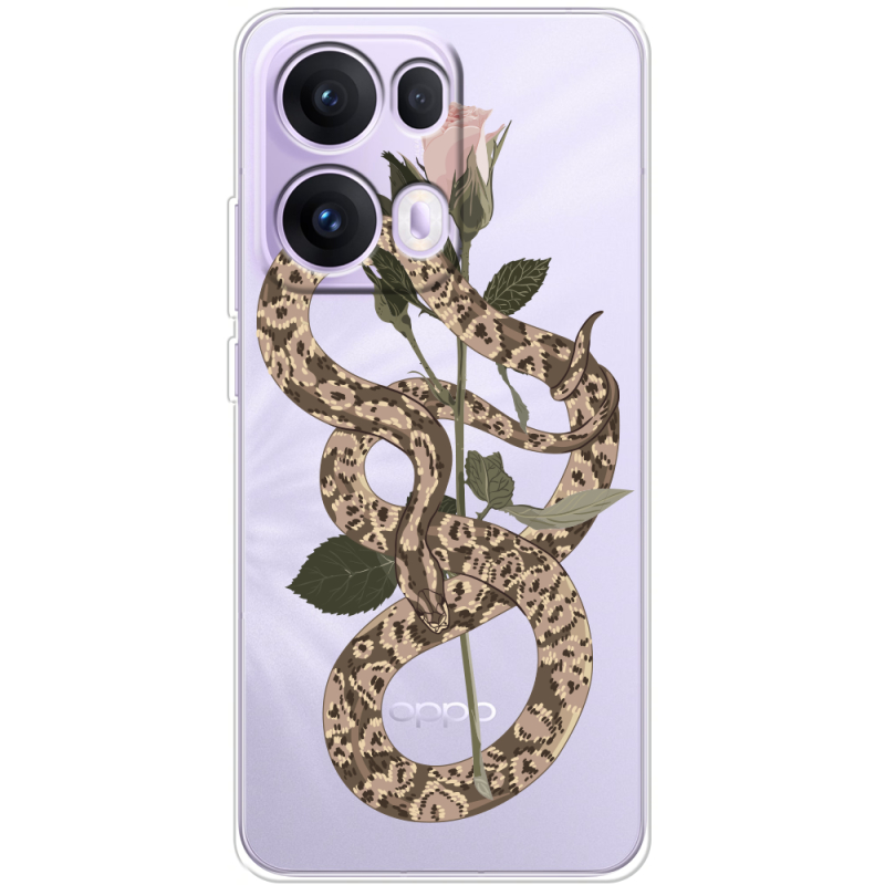 Прозорий чохол BoxFace OPPO Reno 13 Pro 5G Glamor Snake