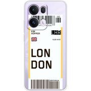 Прозорий чохол BoxFace OPPO Reno 13 Pro 5G Ticket London