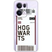 Прозорий чохол BoxFace OPPO Reno 13 Pro 5G Ticket Hogwarts