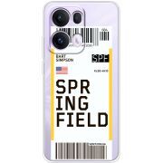 Прозорий чохол BoxFace OPPO Reno 13 Pro 5G Ticket Springfield