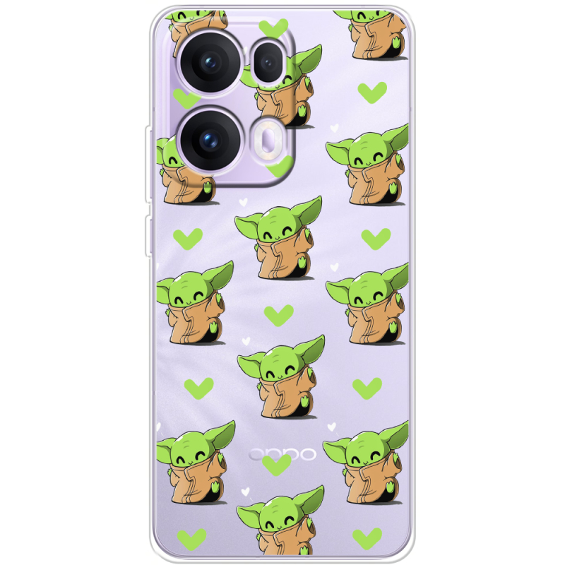 Прозорий чохол BoxFace OPPO Reno 13 Pro 5G Pattern Baby Yoda